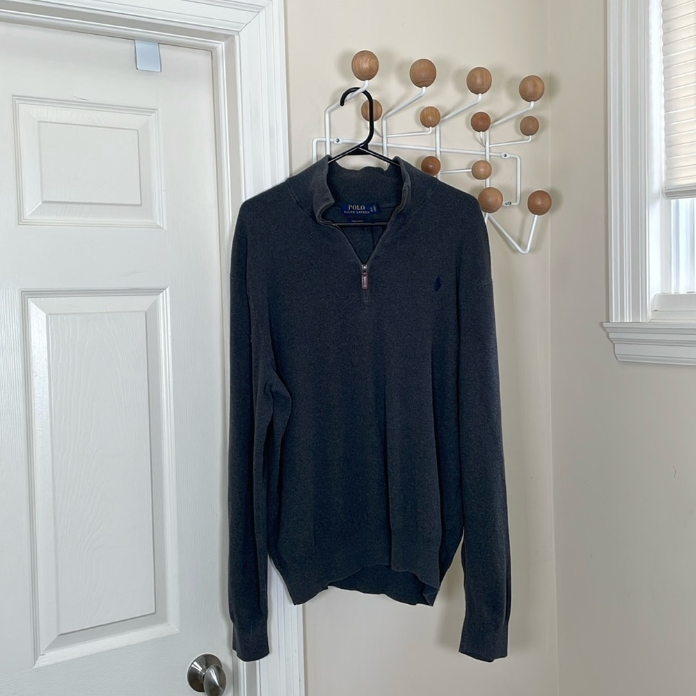 Ralph Lauren - 1/4 Zip up Pullover - Grey - XL